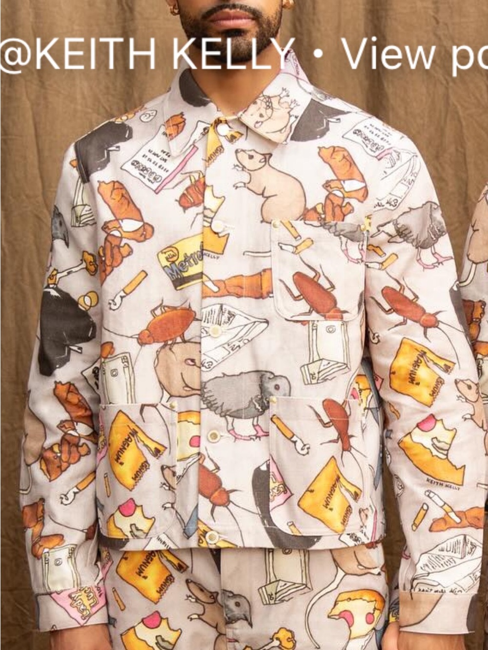 Unisex NYC trash jacket
